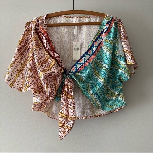 NWT Anthropologie Two-Piece Twist Top and Wrap‎ Skirt Set - Picture 3 of 11